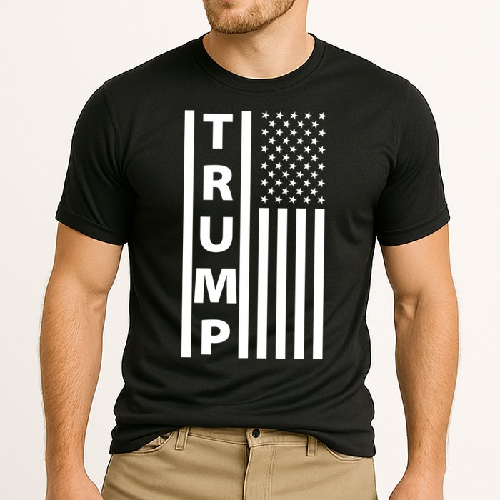 Trump Flag Cooling Performance Crew T-Shirt