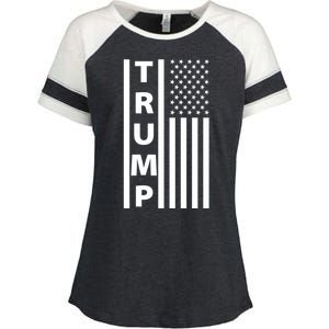 Trump Flag Enza Ladies Jersey Colorblock Tee