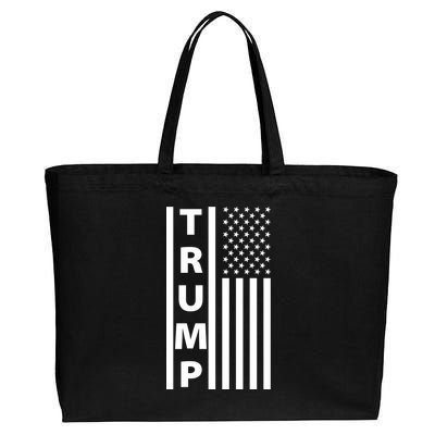 Trump Flag Cotton Canvas Jumbo Tote