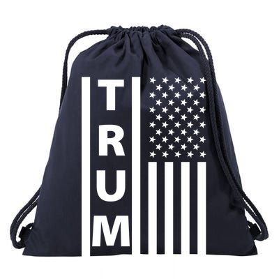 Trump Flag Drawstring Bag