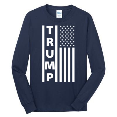 Trump Flag Tall Long Sleeve T-Shirt