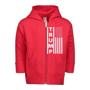 Trump Flag Toddler Zip Fleece Hoodie