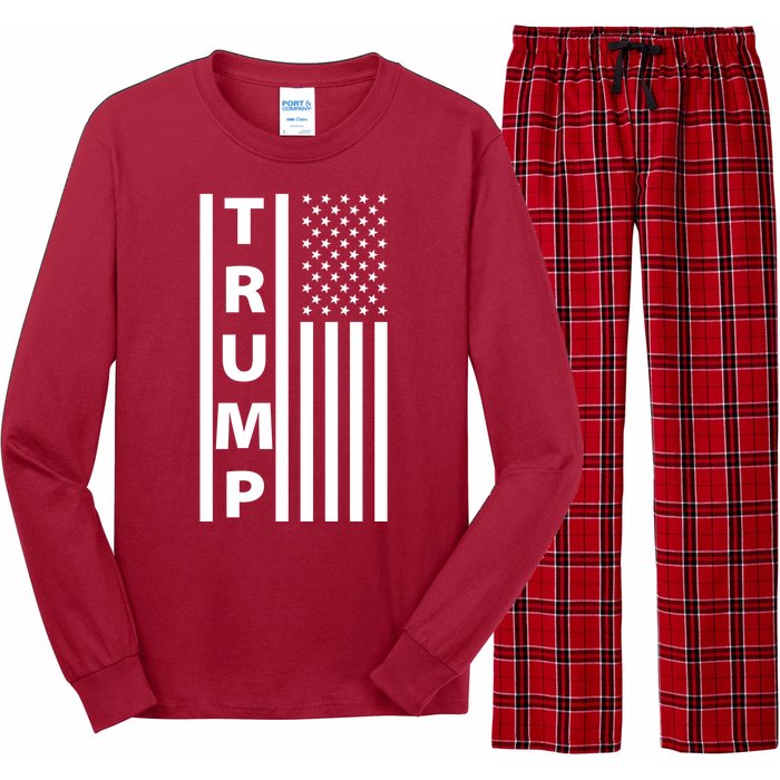 Trump Flag Long Sleeve Pajama Set