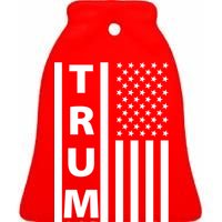 Trump Flag Ceramic Bell Ornament