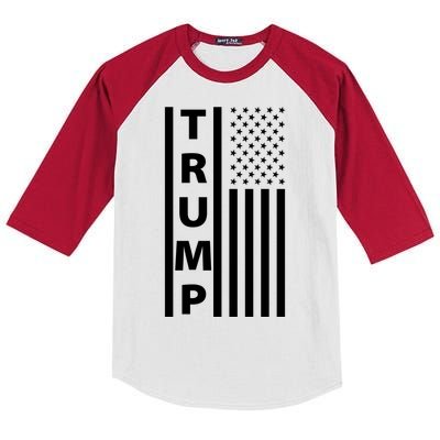 Trump Flag Kids Colorblock Raglan Jersey