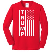 Trump Flag Kids Long Sleeve Shirt