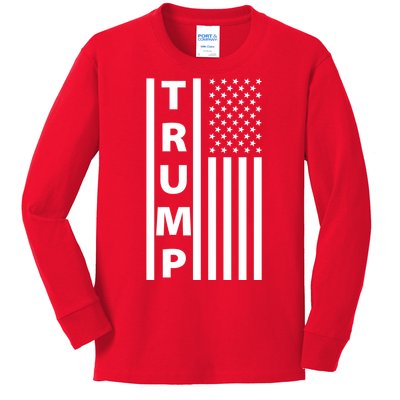 Trump Flag Kids Long Sleeve Shirt