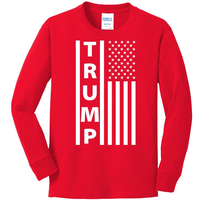 Trump Flag Kids Long Sleeve Shirt