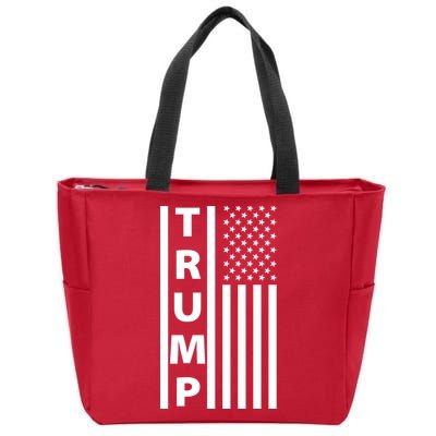 Trump Flag Zip Tote Bag