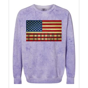 Trump For America Colorblast Crewneck Sweatshirt