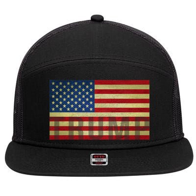 Trump For America 7 Panel Mesh Trucker Snapback Hat