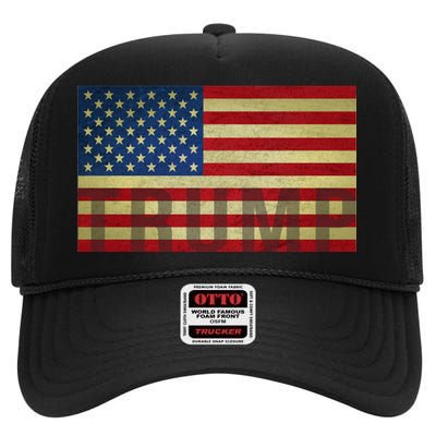 Trump For America High Crown Mesh Back Trucker Hat