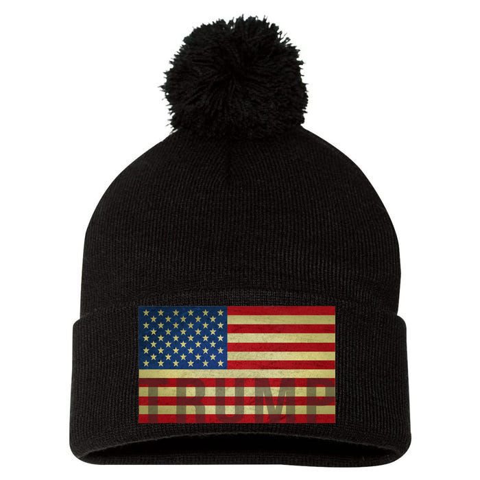 Trump For America Pom Pom 12in Knit Beanie