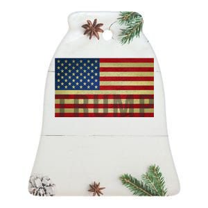 Trump For America Ceramic Bell Ornament