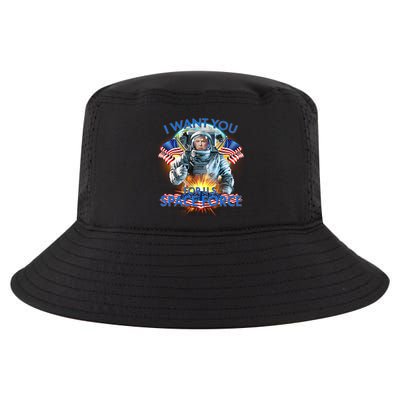 Trump I Want You For US Space Force Cool Comfort Performance Bucket Hat