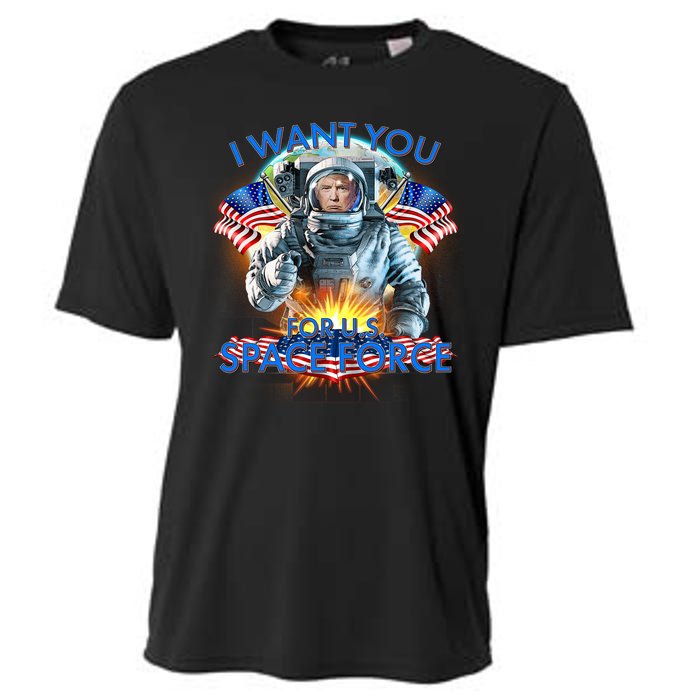 Trump I Want You For US Space Force Cooling Performance Crew T-Shirt