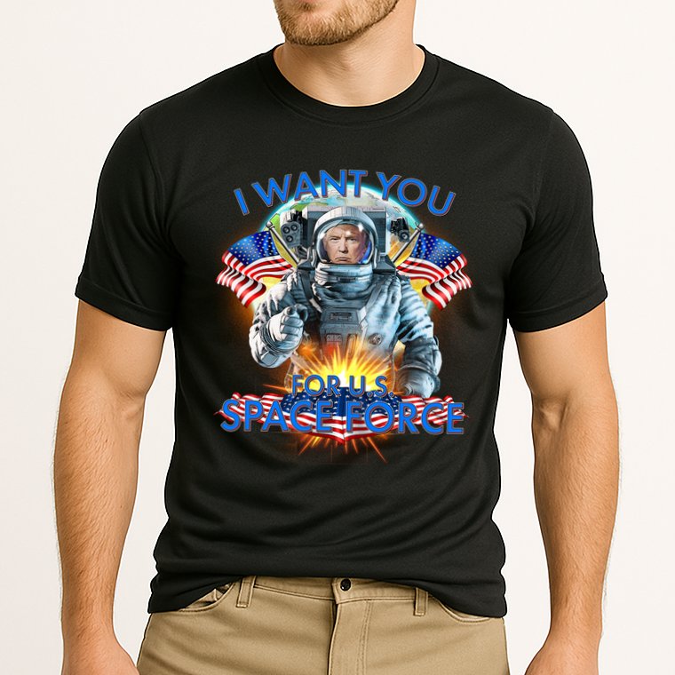 Trump I Want You For US Space Force Performance Shirt