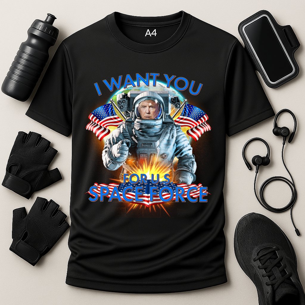 Trump I Want You For US Space Force Performance Shirt