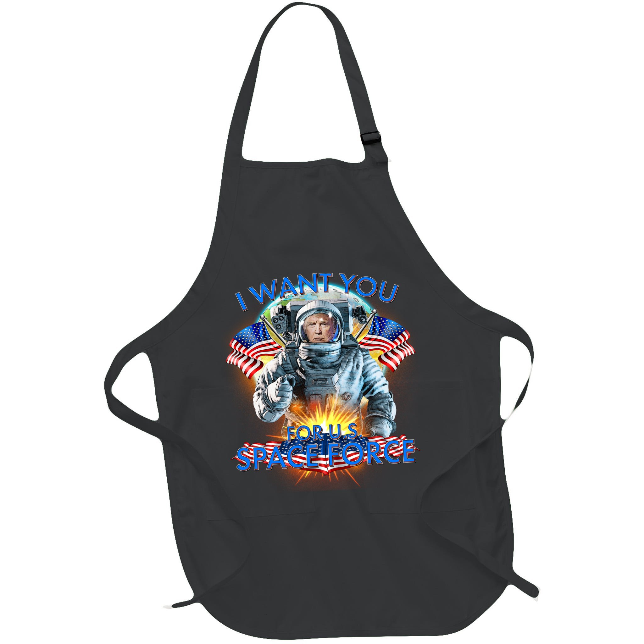 Trump I Want You For US Space Force Apron