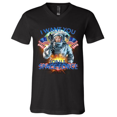 Trump I Want You For US Space Force V-Neck T-Shirt