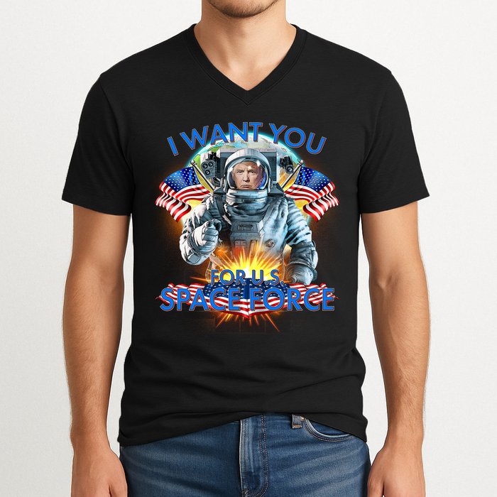 Trump I Want You For US Space Force V-Neck T-Shirt