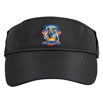 Trump I Want You For US Space Force Adult Drive Performance Visor
