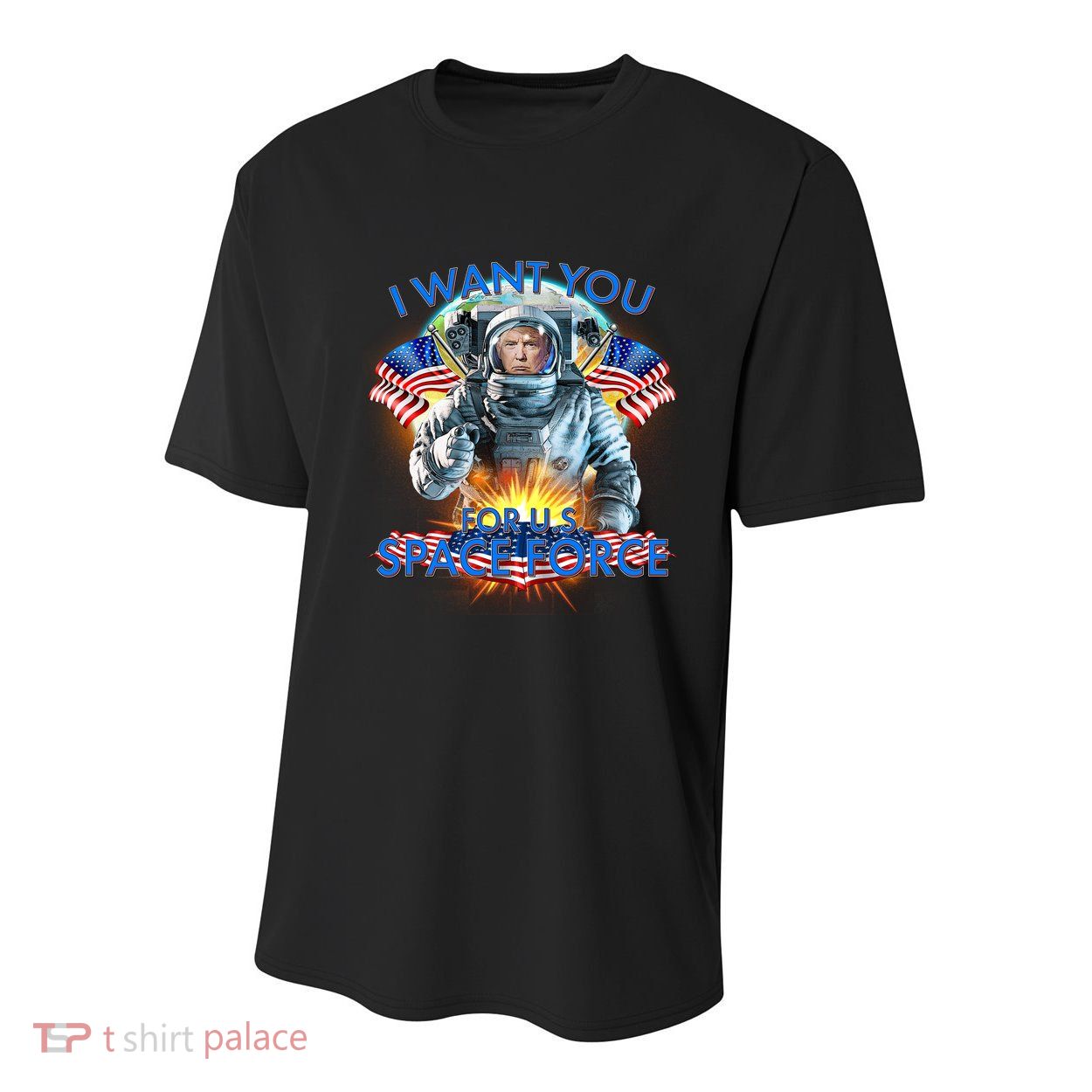 Trump I Want You For US Space Force Youth Performance Sprint T-Shirt