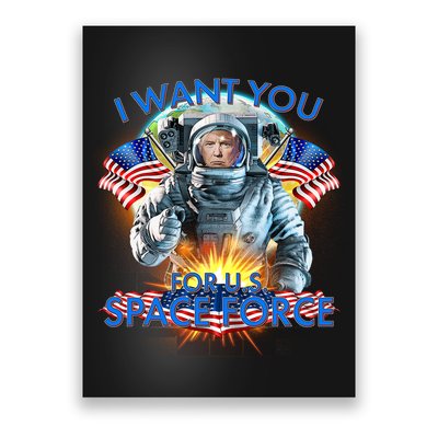 Trump I Want You For US Space Force Poster