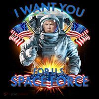 Trump I Want You For US Space Force Poster