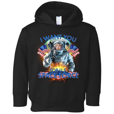 Trump I Want You For US Space Force Toddler Hoodie