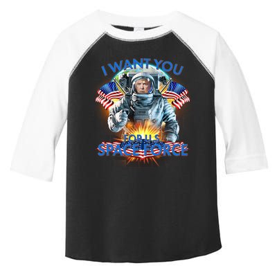 Trump I Want You For US Space Force Toddler Fine Jersey T-Shirt