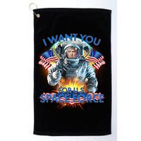 Trump I Want You For US Space Force Golf Towel