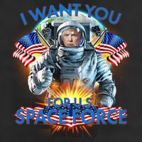 Trump I Want You For US Space Force Golf Towel
