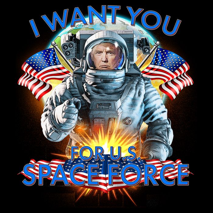 Trump I Want You For US Space Force Short Acrylic Beanie