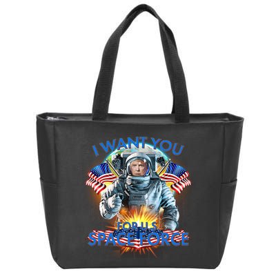 Trump I Want You For US Space Force Zip Tote Bag