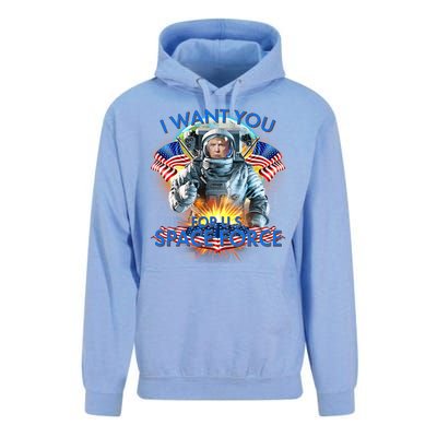 Trump I Want You For US Space Force Unisex Surf Hoodie