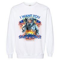 Trump I Want You For US Space Force Garment-Dyed Sweatshirt