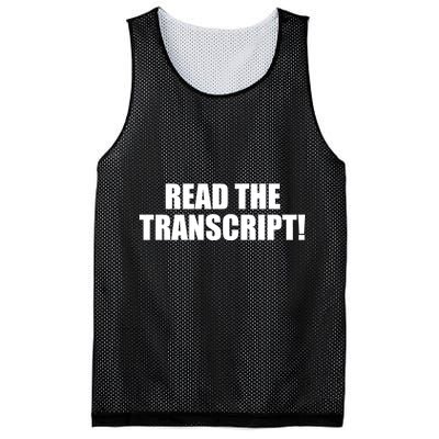 Trump Impeachment Hoax Read the Transcript Mesh Reversible Basketball Jersey Tank