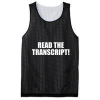 Trump Impeachment Hoax Read the Transcript Mesh Reversible Basketball Jersey Tank