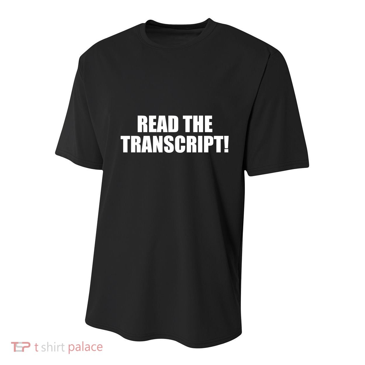 Trump Impeachment Hoax Read the Transcript Youth Performance Sprint T-Shirt