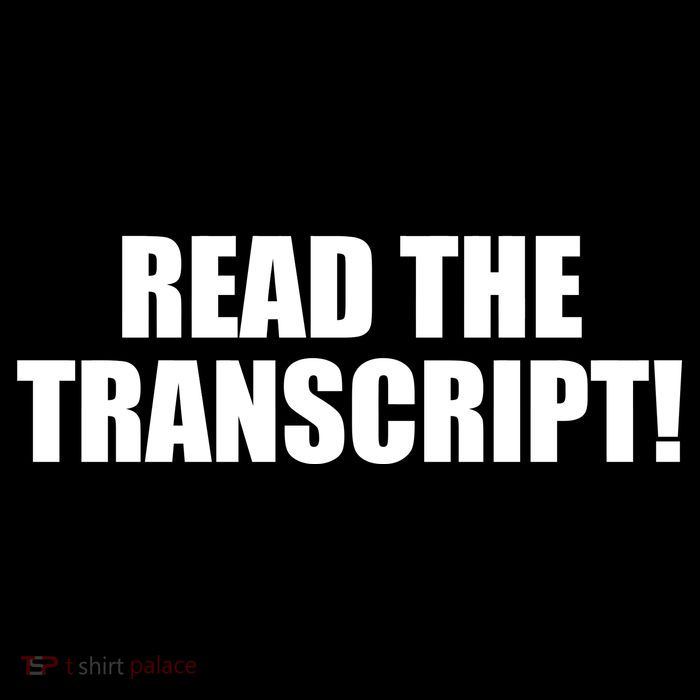 Trump Impeachment Hoax Read the Transcript Tank Top