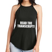 Trump Impeachment Hoax Read the Transcript Women's Perfect Tri Rocker Tank