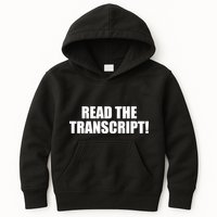 Trump Impeachment Hoax Read the Transcript Kids Hoodie