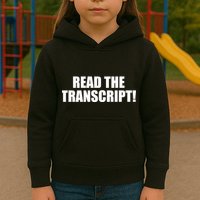 Trump Impeachment Hoax Read the Transcript Kids Hoodie