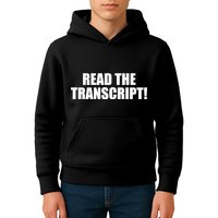 Trump Impeachment Hoax Read the Transcript Kids Hoodie