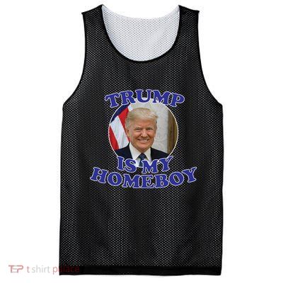 Trump Is My Homeboy Mesh Reversible Basketball Jersey Tank