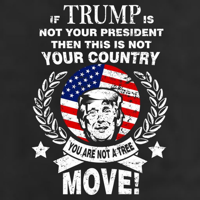 Trump Is Not Your President This Is Not Your Country 7 Panel Mesh Trucker Snapback Hat