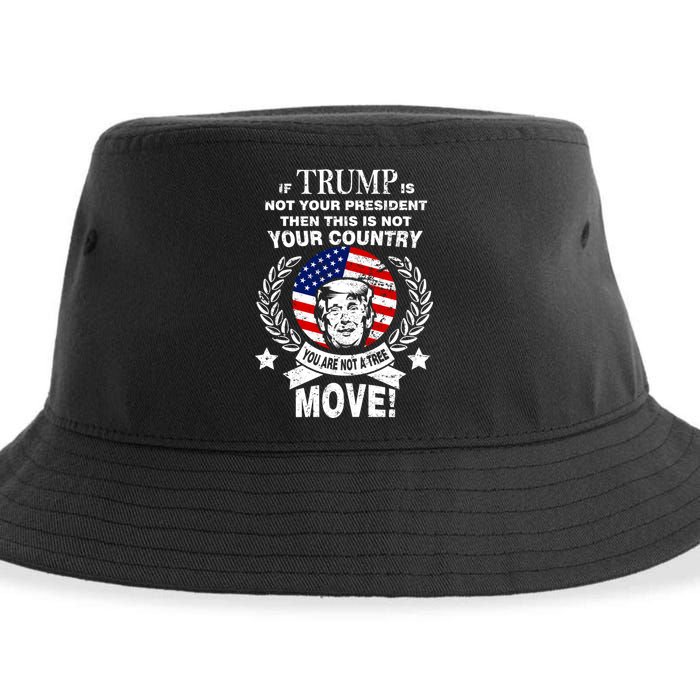 Trump Is Not Your President This Is Not Your Country Sustainable Bucket Hat