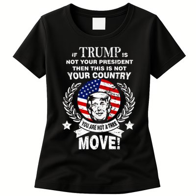 Trump Is Not Your President This Is Not Your Country Womens T-Shirt