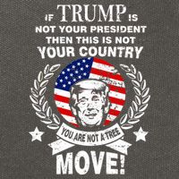 Trump Is Not Your President This Is Not Your Country Cotton Canvas Backpack